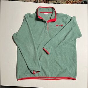 Columbia Gray Fleece with Red Trim
